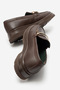 Genuine Leather Accessory Detailed Orthopedic Sole Women's Loafer Brown Chiara - 4