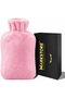 Hot Water Bottle with Soft Cover 2 Liter, Neck, Shoulders Pain Relief, Cold Pack for and Therapy and Feet Warmer