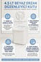 4.5 Lt Large Air-Tight Transparent Lid White Kitchen Pantry Food Flour Legumes Detergent Storage Container Organizer Box 723708 - 6