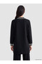 Two Mt Shop Quality Lcw Everyday Black Diving Fabric Plain Loose & Baggy Women's Sweatshirt Tunic - 5