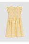 Alita City Lcw Kids Yellow Embroidered Girls' Dress with a Difference - 3