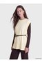 Alita City Lcw Modest Ecru Knitwear Plain Women's Sweater with a Difference