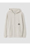 Two Mt Shop Quality Lcw Kids Beige Boys' Zippered Sweatshirt