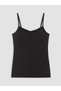 Ozmarka New Season Black U-Neck Women's Tank Top with Rope Straps - 5