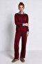 Comfortable Flexible Modal Top and Bottom Set Lby0007 Bordo - 3