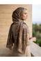 Beige Viscose Blend Shawl - 5