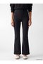 Ozmarka New Season Black High Waist Spanish Leg Women's Leggings - 2