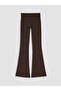 Xside Brown High Waist Spanish Leg Women's Leggings - 5
