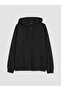 Alita City Black 3 Thread Threaded Flat Oversize Women's Zippered Sweatshirt with a Difference - 5