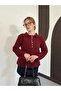 Button Detailed Collared Sleeve Patterned Knitwear Sweater - 2