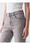 Two Mt Shop Quality Lcw Jeans Gray Denim Straight Mom Fit High Waist Narrow Leg Women's Jean Pants - 3