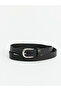 Ozmarka New Season Black Faux Leather Women's Belt - 2