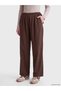 Two Mt Shop Quality Lcw Jeans Brown Denim Straight Wideleg Elastic Waist Wide Leg Women's Jean Pants - 2