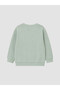 Ozmarka New Season Green Baby Boy Embroidered Sweatshirt and Striped Trousers - 5