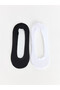 Two Mt Shop Quality Lcw Dream White Plain 2-Pack Women's Ballerina Socks