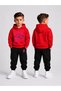 Men's Hooded Tracksuit Set – Printed Hoodie Sweatshirt and Sweatpants Winter Outfit