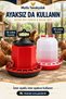 Large Size 15 Liter Feeder and Waterer Set – Top-Fill Feeder, Bottom-Tap Waterer, Stand-On/Stand-Free Use, Durable Plastic Equipment for Chickens, Chicks, and Poultry - 7