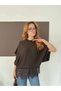 Oversized Knitwear Blouse with Lace Hem - 3