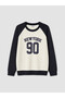 Two Mt Shop Quality Lcw Kids Navy Blue Oval Collar Boys' Sweater
