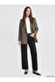 Alita City Lcw Modest Khaki Plain Standard & Regular Women's Blazer Jacket with a Difference - 2