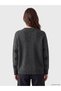 Alita City Lcw Modest Anthracite Knitwear Patterned Loose & Baggy Women's Tunic with a Difference - 4