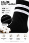 6 Pairs of Cotton Sports Socks 40-44 Women Men Unisex Long Socks Black White Striped and Solid Casual Socks - 6