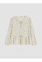 Two Mt Shop Quality Lcw Everyday Ecru Polka Dot Tie Collar Long Sleeve Women's Blouse - 5