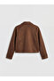 Rmz Gi̇yi̇m Farkiyla Loose Fit Girls' Suede Look Jacket - 4