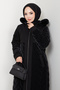 Women's Cashmere Detailed Lined Nova Quilted Coat - 3