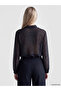 I Tied-Off Roba Collar Polka Dot Ruffle Blouse from Freezen Store - 5