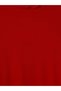 Red High Neck Women's Ribbed Bodysuit - 7