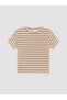 Two Mt Shop Quality Lcw Baby Brown Striped Baby Boy Shorts Set - 3