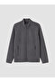 Rmz Gi̇yi̇m Farkiyla Dik Roba Collar Men's Fleece Zipper Sweatshirt - 5