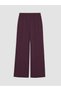 Özmarka New Season Burgundy Women's Sweatpants with Elastic Waist - 2