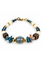 Bohemian Inspired Blue and Cream Bead Detailed Special Design Women's Bracelet - 2