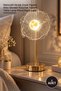 1 Piece Flower Design Led Table Lamp – Decorative Acrylic Flower Figured Gold Body Round Base Table Lamp Floral Night Light