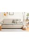 Linen Pet-Friendly Sofa Pad/Seat Mattress, Washable Size Options, Includes Throw Pillow Cover as a Gift