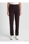 Alita City Lcw Grace Brown Interlock Plain Standard & Regular Wide Leg Women's Trousers with a Difference - 2