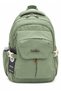Khaki School Bag Waterproof Fabric Unisex School Backpack 2601 - 3
