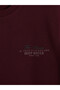 Vizyon New Season Plum Color Crew Neck Printed Men's Sweatshirt - 3