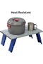 Compact Folding Camping Table, Silver/Blue - 5