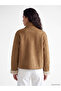 Esvab • Modern & Distinctive Loose-Fit Women's Suede Look Coat - 6