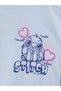 Özmarka New Season Blue and Angel Printed Girls' Pajama Set - 7