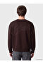 Plum Crew Neck Embroidered Sweatshirt - 5