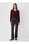 Texx Store Quality Lcw Everyday Plum Knitwear Plain Women's Cardigan