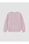 Ozmarka New Season Lilac Printed Girls' Thick Sweatshirt 2-Pack - 4