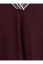 Two Mt Shop Quality Lcw Everyday Plum Soft Touch Oversize Women's Sweatshirt - 2