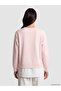 Alita City Pink 3 Thread Flat Standard & Regular Women's Sweatshirt Tunic with a Difference - 4