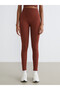 Alita City with a Difference in Color Koor Sport Orange Plain Super Skinny & Extra Narrow Women's Sports Leggings - 2