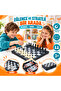 3-in-1 Magnetic Foldable Chess, Checkers and Backgammon Game Set - 2